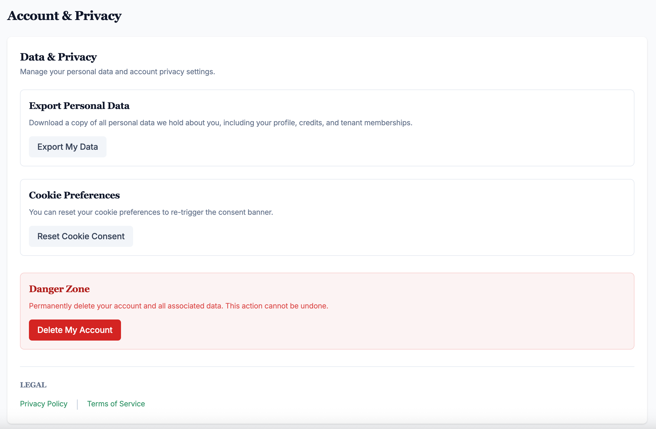 GDPR Controls and Security Dashboard